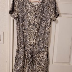 Crazy train snake print romper